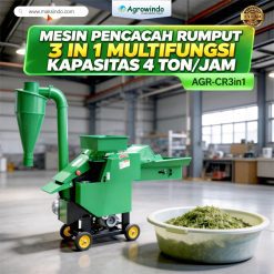 Mesin Pencacah Rumput Multifungsi 3 in 1 – AGR-CR3in1 Kapasitas 4 ton/jam