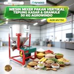 Mesin Mixer Pakan Vertikal Tepung Kasar & Granule 50 kg Agrowindo AGR-MVT50