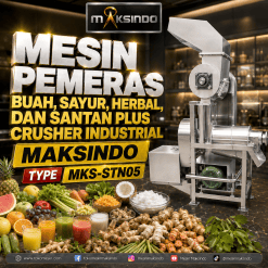 Mesin Pemeras Buah dan Sayur Plus Crusher Kapasitas 500 kg/jam MKS-STN05