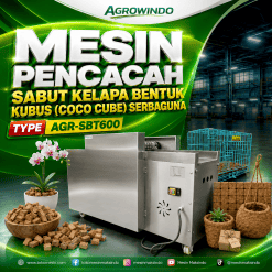 Mesin Pencacah Sabut Kelapa Bentuk Kubus (Coco Cube) Serbaguna AGR-SBT600