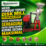 Mesin Pembuat Tepung Disc Mill AGR-AGC45 DIESEL