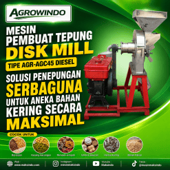 Mesin Pembuat Tepung Disc Mill AGR-AGC45 DIESEL