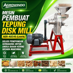Mesin Pembuat Tepung Disk Mill AGR-AGC45 Listrik