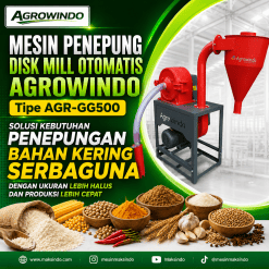 Mesin Penepung Diskmill Otomatis AGR-GG500