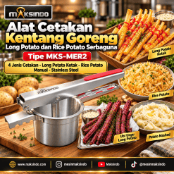 Alat Cetakan Kentang Goreng Long Potato dan Rice Potato Serbaguna Maksindo MKS-MER2