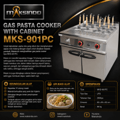 Gas Pasta Cooker With Cabinet MKS-901PC