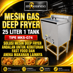 Gas Deep Fryer 25 Liter 1 Tank MKS-G74