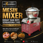 Mesin Mixer Donat dan Roti Serbaguna 3 Kg Maksindo Type MKS-MDT33