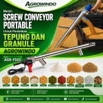Mesin Screw Conveyor Portable Untuk Pindahkan Tepung dan Granule Agrowindo AGR-FS02