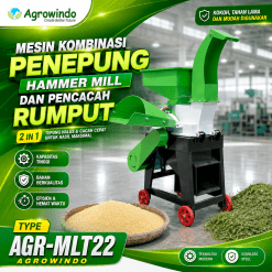 Mesin Kombinasi Penepung Hammer Mill dan Pencacah Rumput AGR-MLT22 Agrowindo