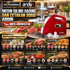 Mesin Giling Daging dan Cetakan Sosis Ardin MKS-MHWG31B