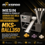 Mesin Pembagi dan Pembulat Adonan Kue Bola Serbaguna (Divider Rounder) Maksindo MKS-BALL350