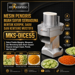 Mesin Pengiris Buah Sayur Serbaguna Bentuk Keripik, Dadu dan Kentang Mustofa Maksindo MKS-DICE55