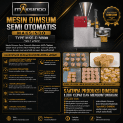 Mesin Dimsum Semi Otomatis Maksindo Type MKS-DIM800 (Table Model)
