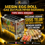 Mesin Egg Roll Gas 2in1 Plus Fryer ERG007 Maksindo