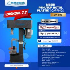 Mesin Penutup Botol Plastik (Capping) MSP-DK50Z