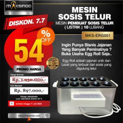 Mesin Pembuat Egg Roll (Listrik) MKS-ERG001