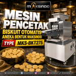 Mesin Pencetak Biskuit Otomatis Aneka Bentuk Maksindo MKS-BKT275