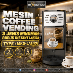 Mesin Instant Kopi Vending 3 Jenis Minuman MKS-LAFIRA Maksindo