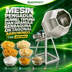 Mesin Pengaduk Bumbu, Tepung, dan Granule Serbaguna Oktagonal