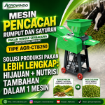 Mesin Pencacah Rumput dan Sayuran Pakan Ternak Serbaguna (Penggerak Bensin) AGR-CTB250
