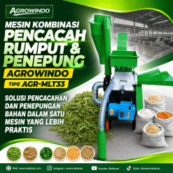 Mesin Kombinasi Pencacah Rumput & Penepung Agrowindo AGR-MLT33