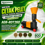 Mesin Cetak Pelet Pakan Ternak Industrial Rotary Roller Agrowindo AGR-ROT260