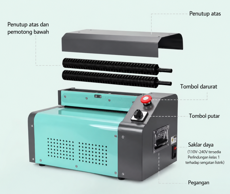 Mesin Kardus Shredder (Cardboard Shredder) 45 cm Maksindo MKS-CARD45 - Gambar 7