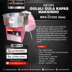 Mesin Gula Kapas Cotton Candy (Gulali) MKS-CC555 (Gas)