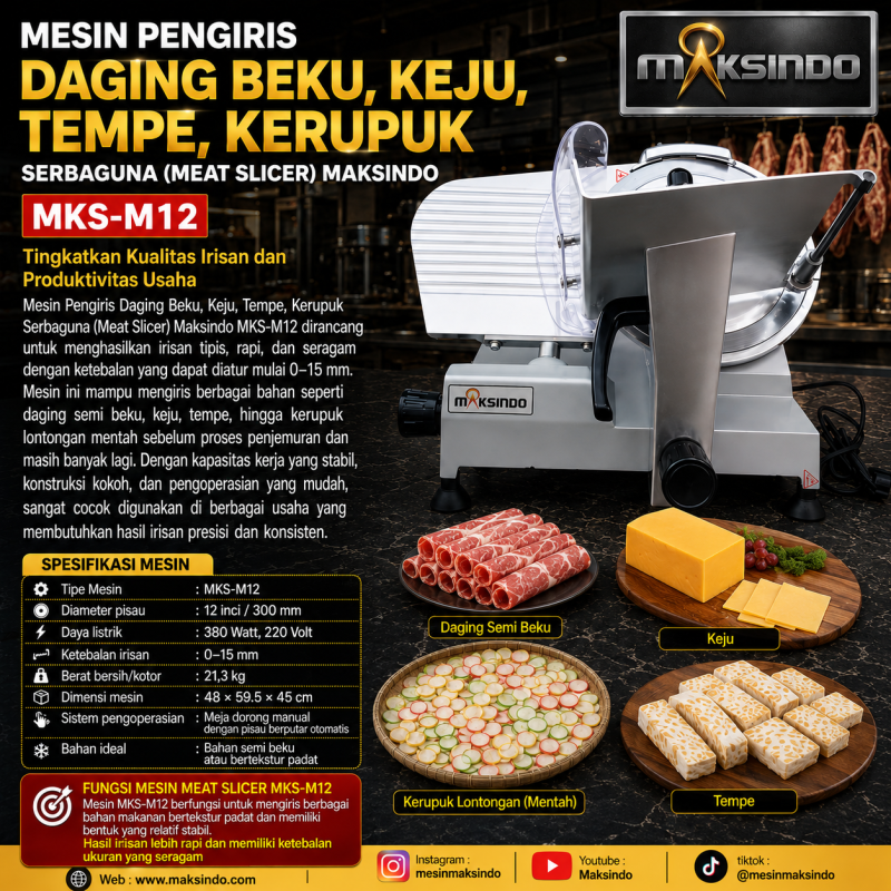 Mesin Meat Slicer MKS-M12 - Gambar 3