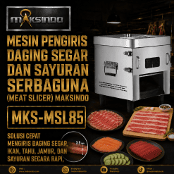 Mesin Pengiris Daging Segar dan Sayuran Serbaguna (Meat Slicer) Maksindo MKS-MSL85
