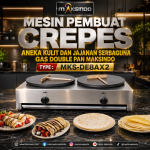 Mesin Crepes Gas Double Pan MKS-DE8AX2