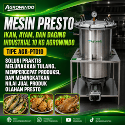 Mesin Presto Stainless Steel Untuk Industri