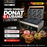 Mesin Pembuat Donut Listrik 6 Lubang MKS-DN60