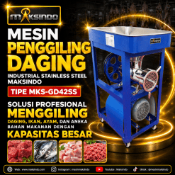 Mesin Penggiling Daging Industrial Stainless Steel Maksindo MKS-GD42SS