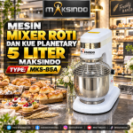 Mesin Mixer Roti Planetary 5 Liter Maksindo MKS-B5A