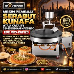 Mesin Pembuat Serabut Kunafa atau Kataifi 35–45 Kg/Jam Maksindo MKS-KNF120