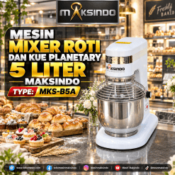 Mesin Mixer Roti Planetary 5 Liter Maksindo MKS-B5A