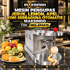 Mesin Pengupas Jeruk, Lemon, Apel, Kiwi Serbaguna Otomatis Maksindo MKS-KPAS75