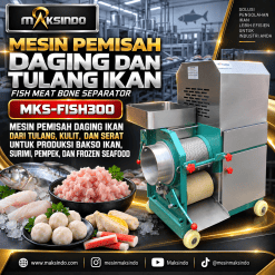 Mesin Pemisah Tulang Ikan (Fish Meat Bone Separator) MKS-FISH300