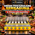 Mesin Pemanggang Sate - BBQ 6 Tungku (Gas)