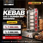 Panggangan Kebab 5 Burner Big Maksindo MKS-BAB5