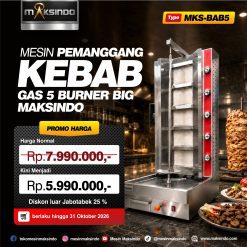 Panggangan Kebab 5 Burner Big Maksindo MKS-BAB5