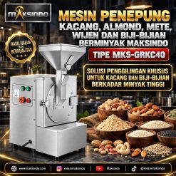 Mesin Penepung Kacang, Almond, Mete, Wijen dan Biji-Bijian Berminyak Maksindo MKS-GRKC40