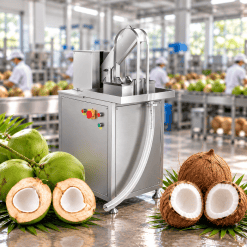 Mesin Pembelah Kelapa Muda dan Tua Industrial Model Hidrolik Maksindo MKS-BLH02