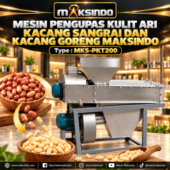 Mesin Pengupas Kulit Ari Kacang Sangrai dan Kacang Goreng Maksindo MKS-PKT200